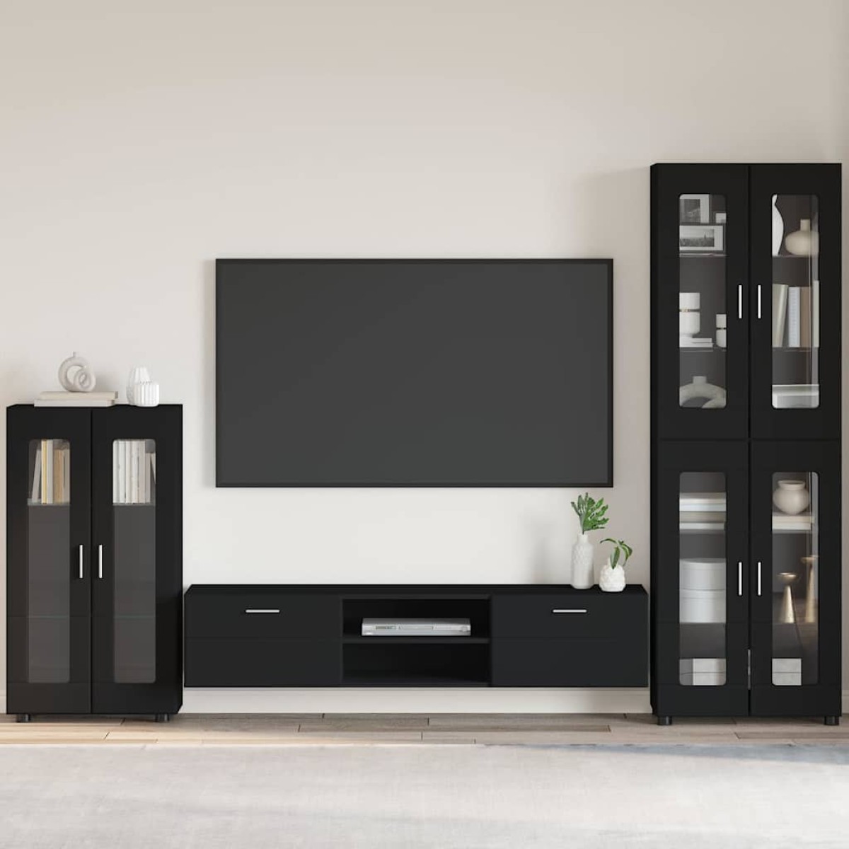 vidaXL Πλαϊνό γραφείο FLORIN 55,5 x 29 x 100 εκ Μαύρο