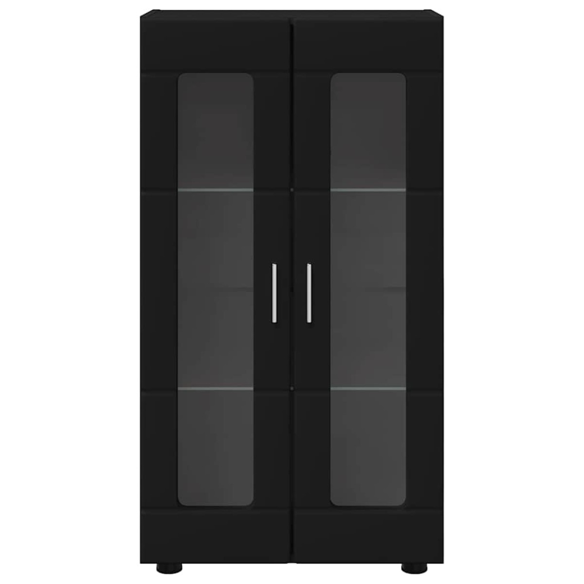 vidaXL Πλαϊνό γραφείο FLORIN 55,5 x 29 x 100 εκ Μαύρο
