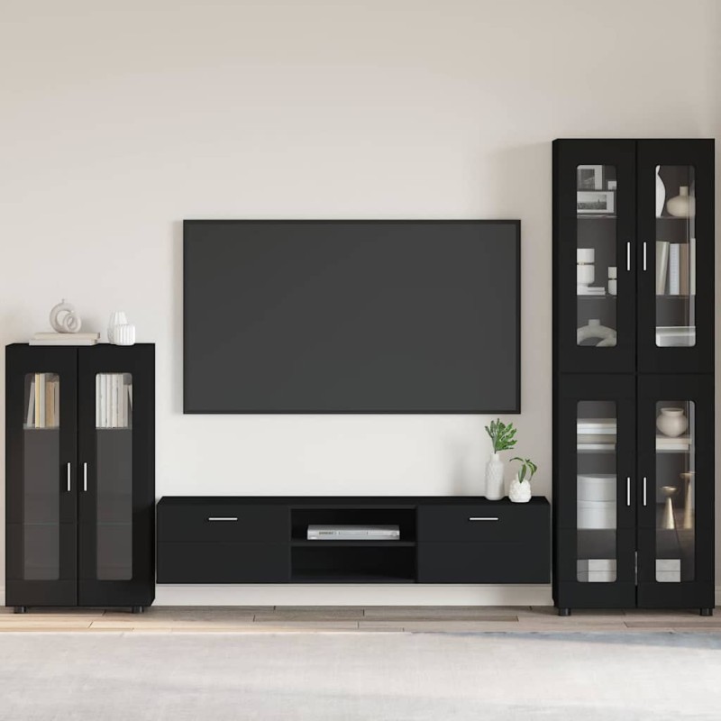 vidaXL Πλαϊνό γραφείο FLORIN 55,5 x 29 x 100 εκ Μαύρο
