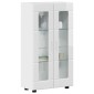 vidaXL Πλαϊνό γραφείο FLORIN 55,5 x 29 x 100 εκ Υψηλής γυαλάδας λευκό