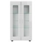 vidaXL Πλαϊνό γραφείο FLORIN 55,5 x 29 x 100 εκ Υψηλής γυαλάδας λευκό