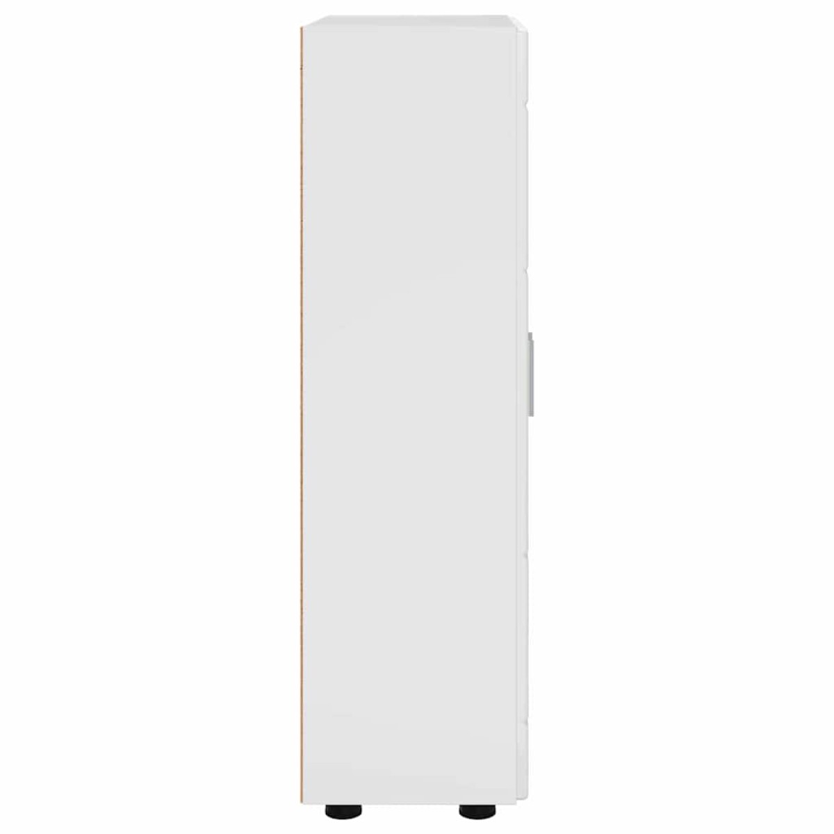 vidaXL Πλαϊνό γραφείο FLORIN 55,5 x 29 x 100 εκ Υψηλής γυαλάδας λευκό