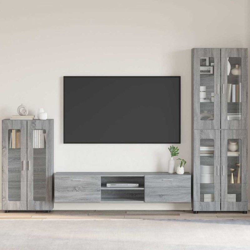 vidaXL Πλαϊνό γραφείο FLORIN 55,5 x 29 x 100 εκ Γκρίζο Σονομα