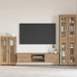 vidaXL Πλαϊνό γραφείο FLORIN 55,5 x 29 x 100 εκ Artisan Oak