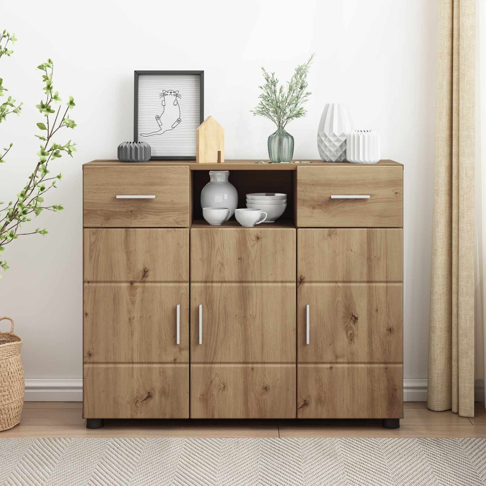 vidaXL Ξύλινο Ντουλάπι Artisan Oak Επεξεργασμένο Ξύλο