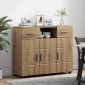 vidaXL Ξύλινο Ντουλάπι Artisan Oak Επεξεργασμένο Ξύλο