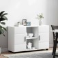 vidaXL Πλαϊνό γραφείο FLORIN 88,5 x 30,5 x 55,5 εκ Λευκό
