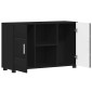 vidaXL Πλαϊνό γραφείο FLORIN 88,5 x 30,5 x 55,5 εκ Μαύρο