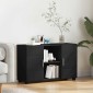 vidaXL Πλαϊνό γραφείο FLORIN 88,5 x 30,5 x 55,5 εκ Μαύρο