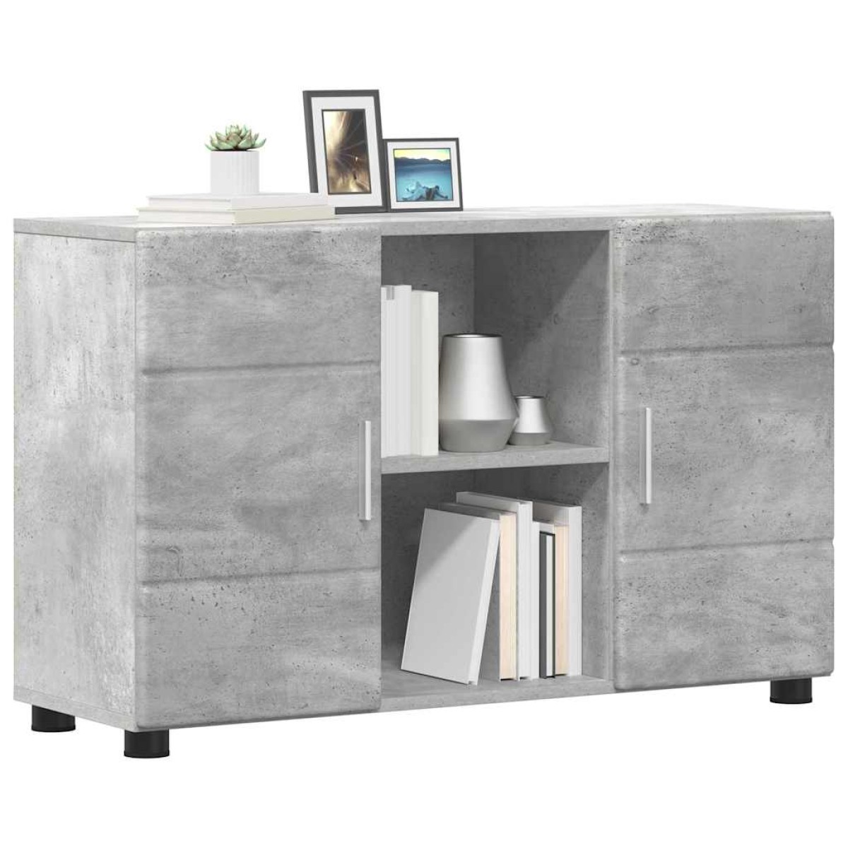 vidaXL Πλαϊνό γραφείο FLORIN 88,5 x 30,5 x 55,5 εκ Σκυρόδεμα Γκρι