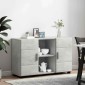 vidaXL Πλαϊνό γραφείο FLORIN 88,5 x 30,5 x 55,5 εκ Σκυρόδεμα Γκρι