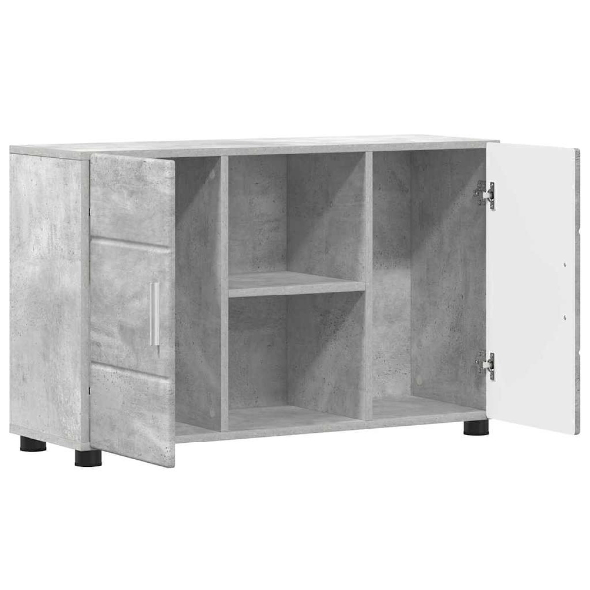 vidaXL Πλαϊνό γραφείο FLORIN 88,5 x 30,5 x 55,5 εκ Σκυρόδεμα Γκρι