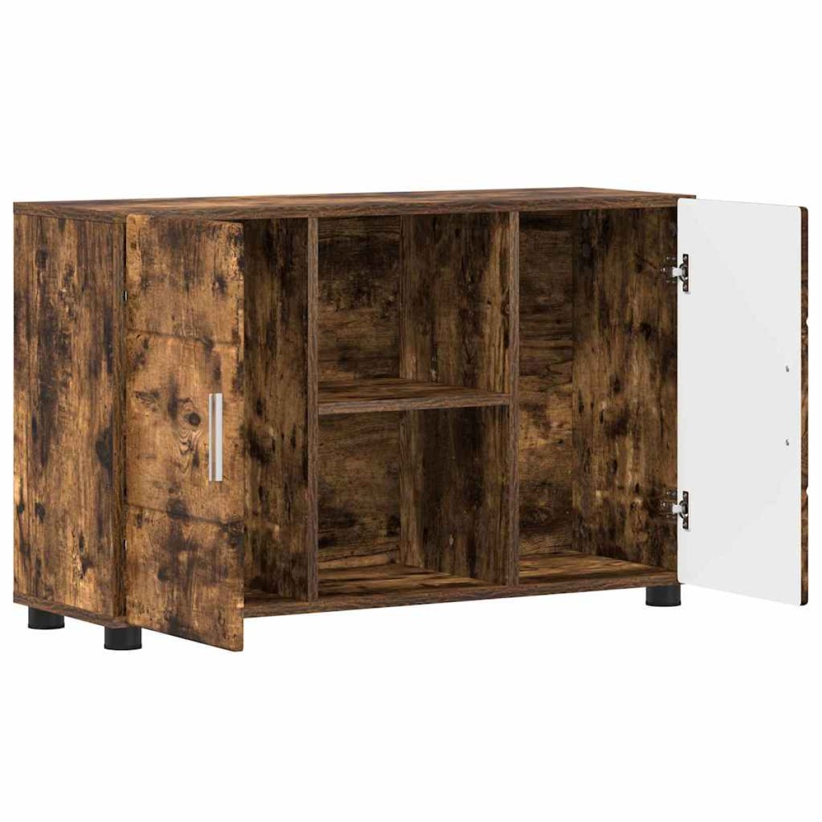vidaXL Πλαϊνό γραφείο FLORIN 88,5 x 30,5 x 55,5 εκ Καπνιστό Δρύς