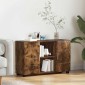 vidaXL Πλαϊνό γραφείο FLORIN 88,5 x 30,5 x 55,5 εκ Καπνιστό Δρύς