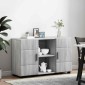 vidaXL Πλαϊνό γραφείο FLORIN 88,5 x 30,5 x 55,5 εκ Γκρίζο Σονομα