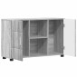 vidaXL Πλαϊνό γραφείο FLORIN 88,5 x 30,5 x 55,5 εκ Γκρίζο Σονομα