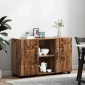 vidaXL Πλαϊνό γραφείο FLORIN 88,5 x 30,5 x 55,5 εκ Παλιό ξύλο