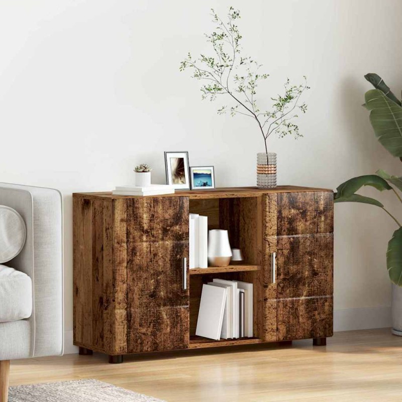 vidaXL Πλαϊνό γραφείο FLORIN 88,5 x 30,5 x 55,5 εκ Παλιό ξύλο