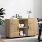 vidaXL Πλαϊνό γραφείο FLORIN 88,5 x 30,5 x 55,5 εκ Artisan Oak