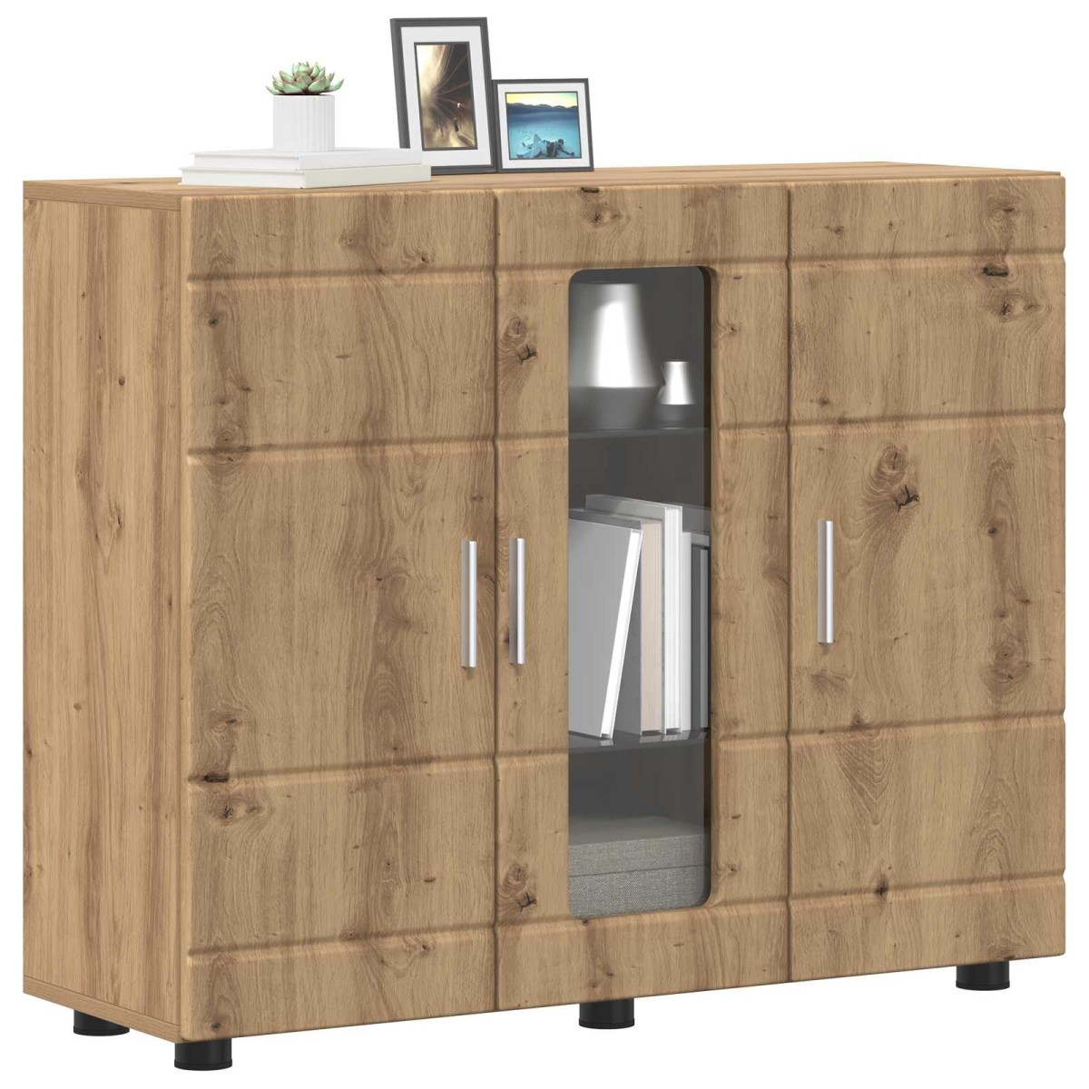 vidaXL Ξύλινο Ντουλάπι Artisan Oak Επεξεργασμένο Ξύλο