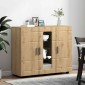 vidaXL Ξύλινο Ντουλάπι Artisan Oak Επεξεργασμένο Ξύλο