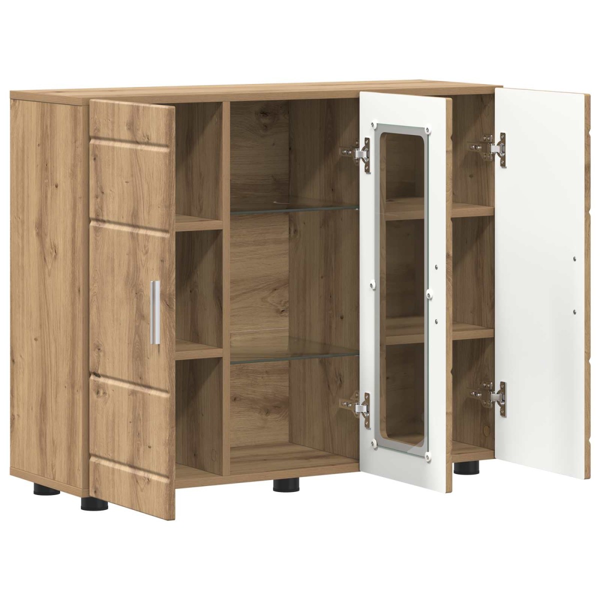 vidaXL Ξύλινο Ντουλάπι Artisan Oak Επεξεργασμένο Ξύλο