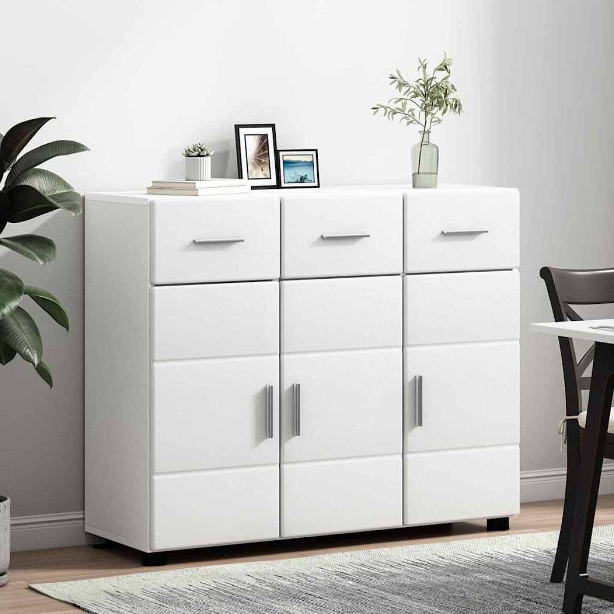 vidaXL Πλαϊνό γραφείο FLORIN 88,5 x 30,5 x 73 εκ Λευκό