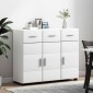 vidaXL Πλαϊνό γραφείο FLORIN 88,5 x 30,5 x 73 εκ Λευκό