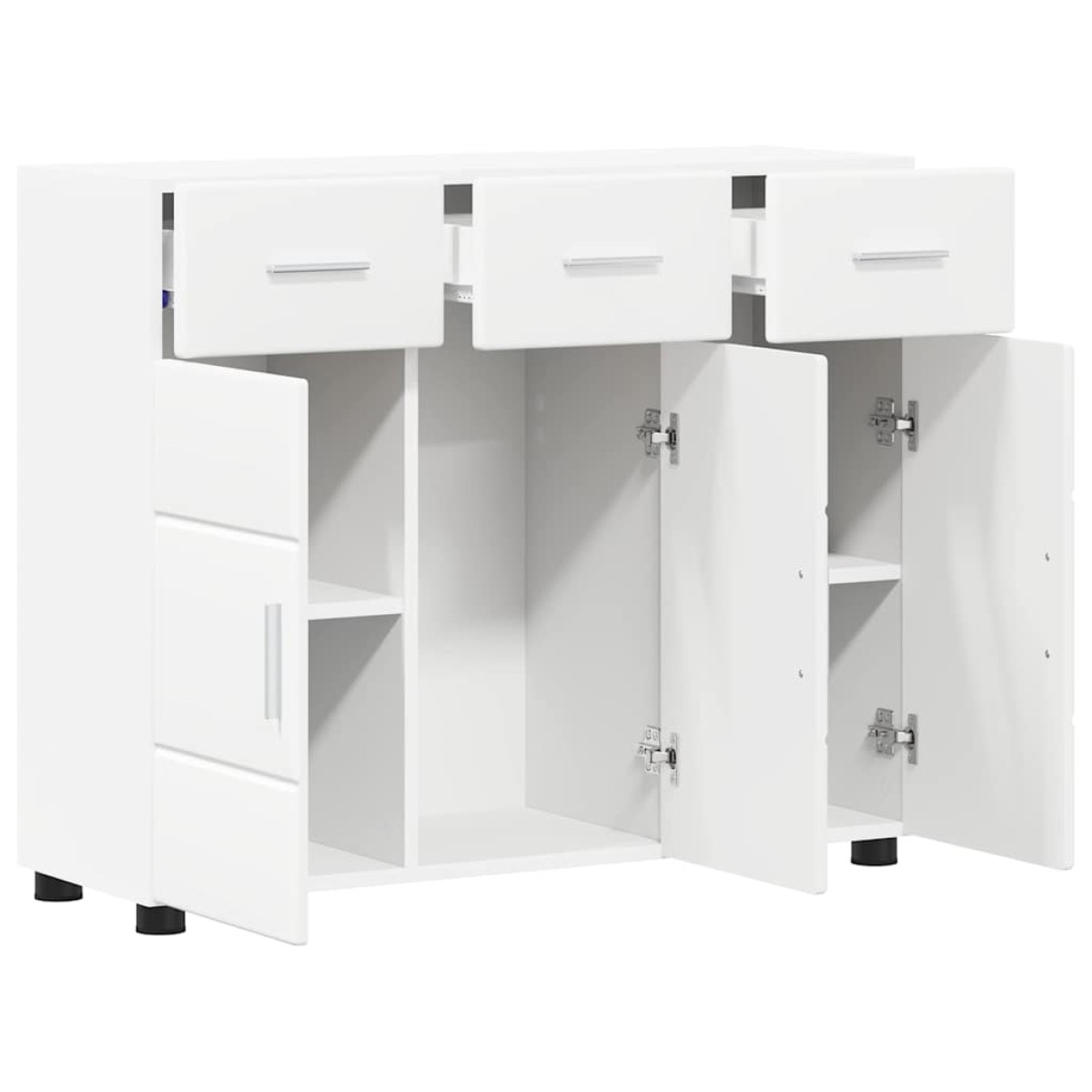 vidaXL Πλαϊνό γραφείο FLORIN 88,5 x 30,5 x 73 εκ Λευκό
