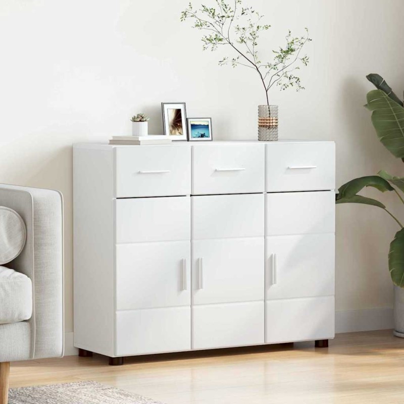 vidaXL Πλαϊνό γραφείο FLORIN 88,5 x 30,5 x 73 εκ Λευκό
