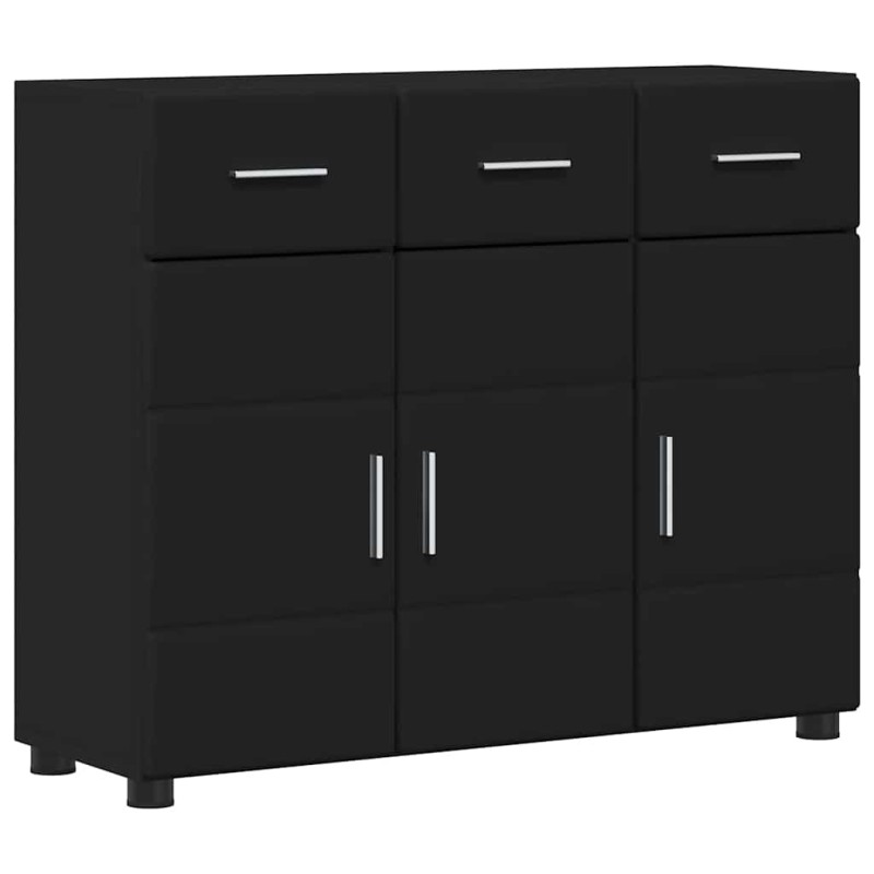vidaXL Πλαϊνό γραφείο FLORIN 88,5 x 30,5 x 73 εκ Μαύρο