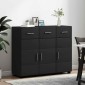 vidaXL Πλαϊνό γραφείο FLORIN 88,5 x 30,5 x 73 εκ Μαύρο