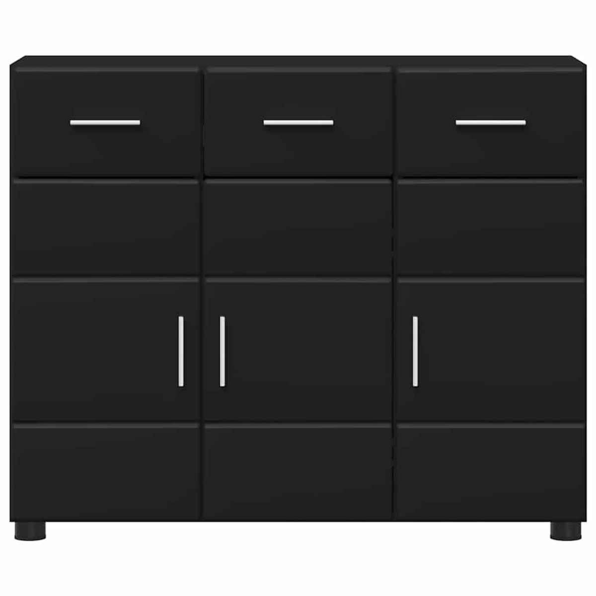 vidaXL Πλαϊνό γραφείο FLORIN 88,5 x 30,5 x 73 εκ Μαύρο