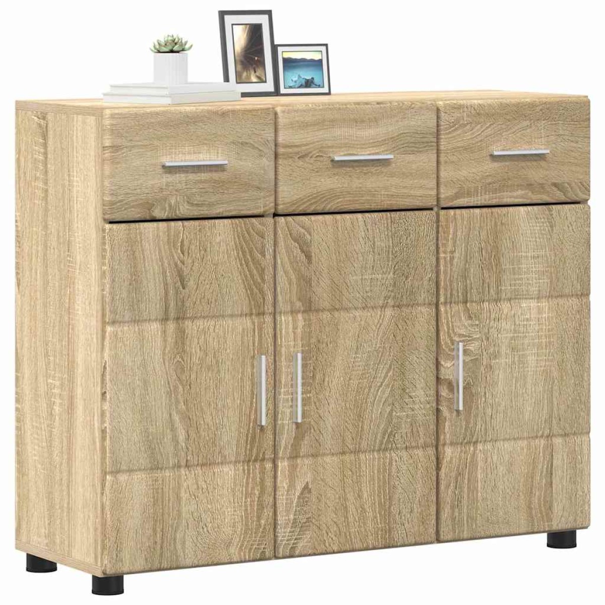 vidaXL Πλαϊνό γραφείο FLORIN 88,5 x 30,5 x 73 εκ Δρύς Sonoma