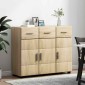 vidaXL Πλαϊνό γραφείο FLORIN 88,5 x 30,5 x 73 εκ Δρύς Sonoma