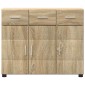 vidaXL Πλαϊνό γραφείο FLORIN 88,5 x 30,5 x 73 εκ Δρύς Sonoma
