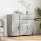 vidaXL Πλαϊνό γραφείο FLORIN 88,5 x 30,5 x 73 εκ Σκυρόδεμα Γκρι