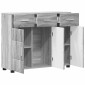 vidaXL Πλαϊνό γραφείο FLORIN 88,5 x 30,5 x 73 εκ Γκρίζο Σονομα