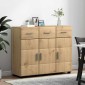 vidaXL Πλαϊνό γραφείο FLORIN 88,5 x 30,5 x 73 εκ Artisan Oak