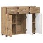 vidaXL Πλαϊνό γραφείο FLORIN 88,5 x 30,5 x 73 εκ Artisan Oak