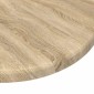 vidaXL Καπάκι τραπεζιού Ø 30 x 1,5 cm Γύρος Επεξεργασμένο Ξύλο
