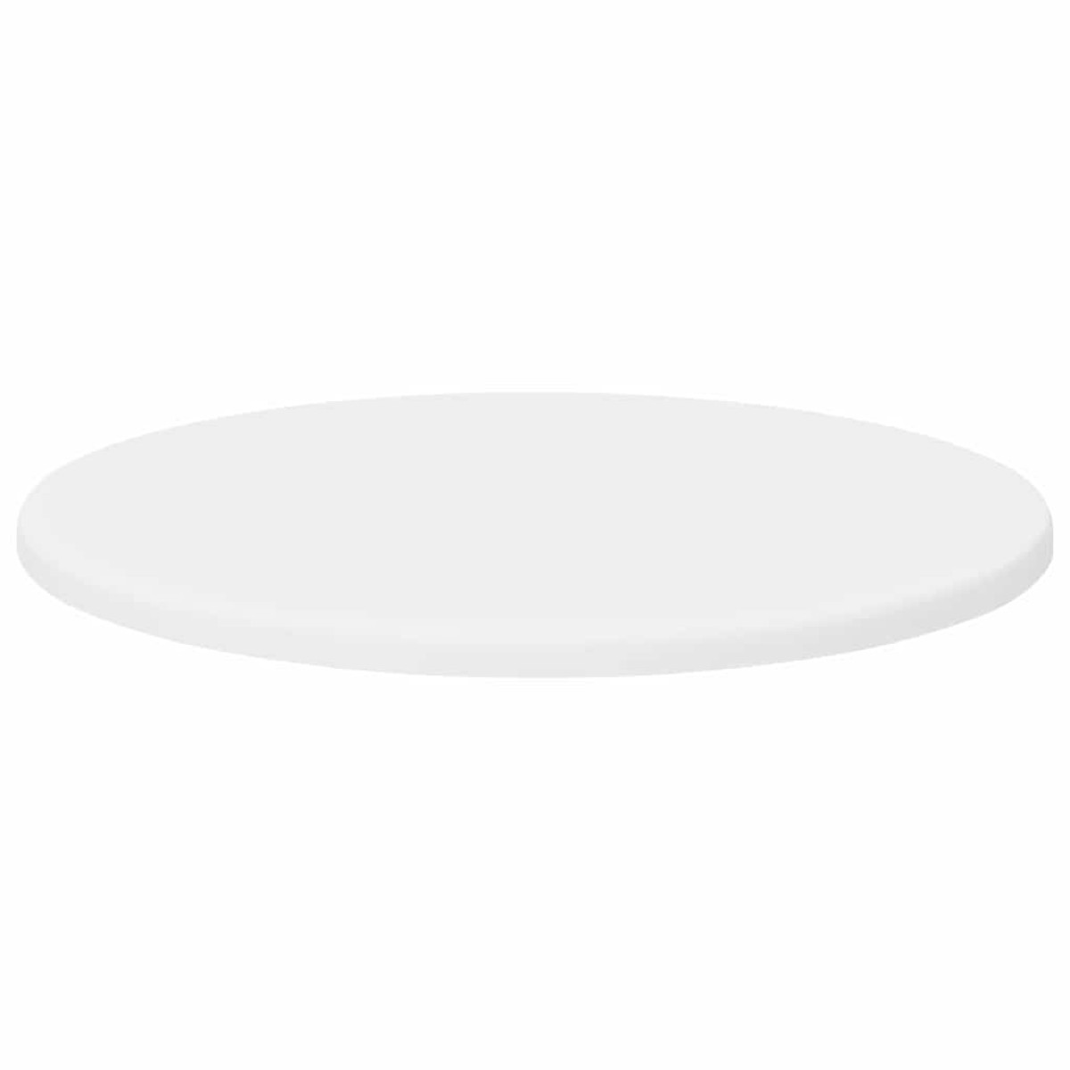 vidaXL Καπάκι τραπεζιού Ø 40 x 1,5 cm Γύρος Επεξεργασμένο Ξύλο Λευκό