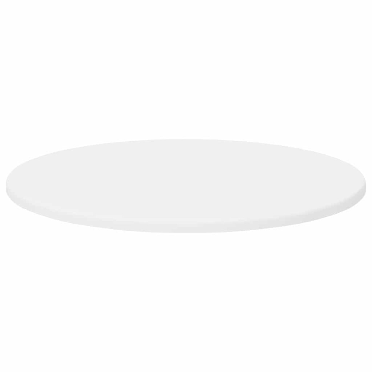 vidaXL Καπάκι τραπεζιού Ø 50 x 1,5 cm Γύρος Επεξεργασμένο Ξύλο Λευκό