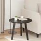 vidaXL Καπάκι τραπεζιού Ø 50 x 1,5 cm Γύρος Επεξεργασμένο Ξύλο Μαύρο