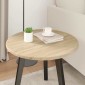vidaXL Καπάκι τραπεζιού Ø 50 x 1,5 cm Γύρος Επεξεργασμένο Ξύλο