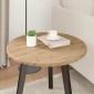 vidaXL Καπάκι τραπεζιού Ø 50 x 1,5 cm Γύρος Επεξεργασμένο Ξύλο