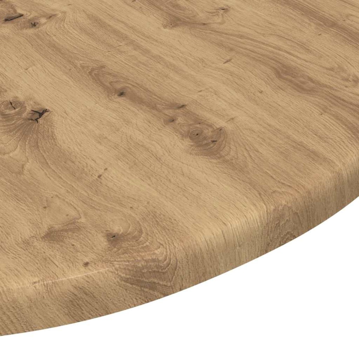 vidaXL Καπάκι τραπεζιού Ø 50 x 1,5 cm Γύρος Επεξεργασμένο Ξύλο