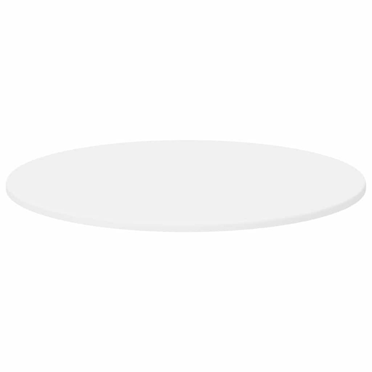 vidaXL Καπάκι τραπεζιού Ø 70 x 1,5 cm Γύρος Επεξεργασμένο Ξύλο Λευκό
