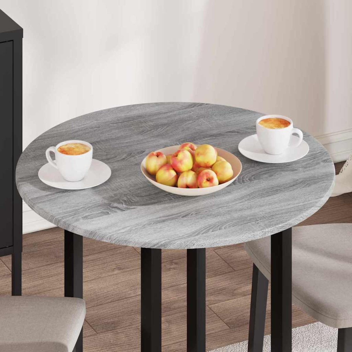 vidaXL Καπάκι τραπεζιού Ø 70 x 1,5 cm Γύρος Επεξεργασμένο Ξύλο