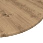 vidaXL Καπάκι τραπεζιού Ø 70 x 1,5 cm Γύρος Επεξεργασμένο Ξύλο